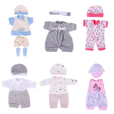 12"-15" Cute and Comfortable Pants 6-Pieces Set for Reborn Baby