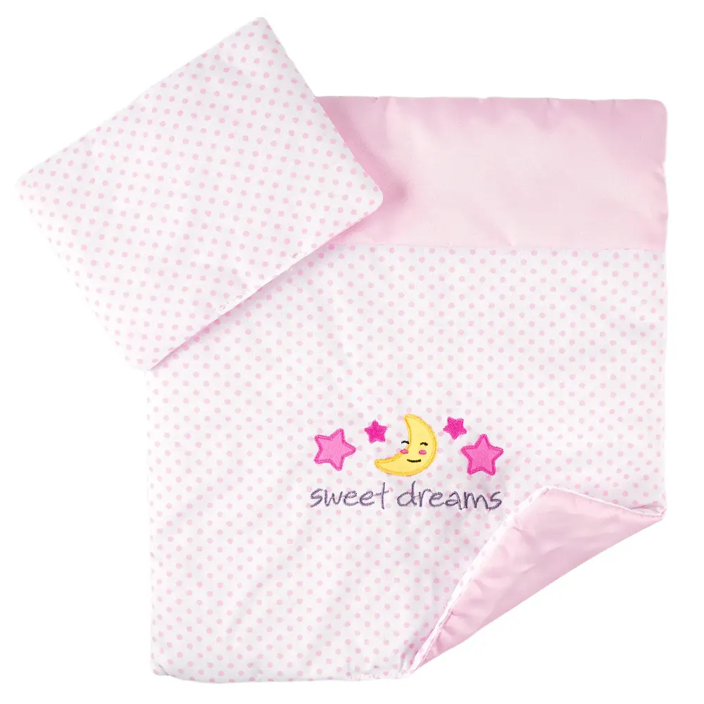 12"-15" Reborn Baby Doll Pink Blanket 2 Pcs Accessories Set