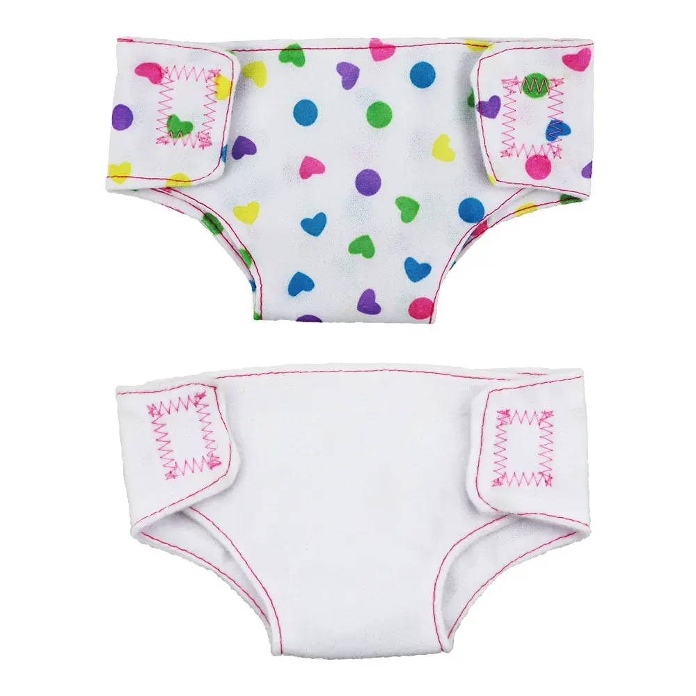 12"-16" 2-Pack Nappy Baby Clothes Cover Set Accessories