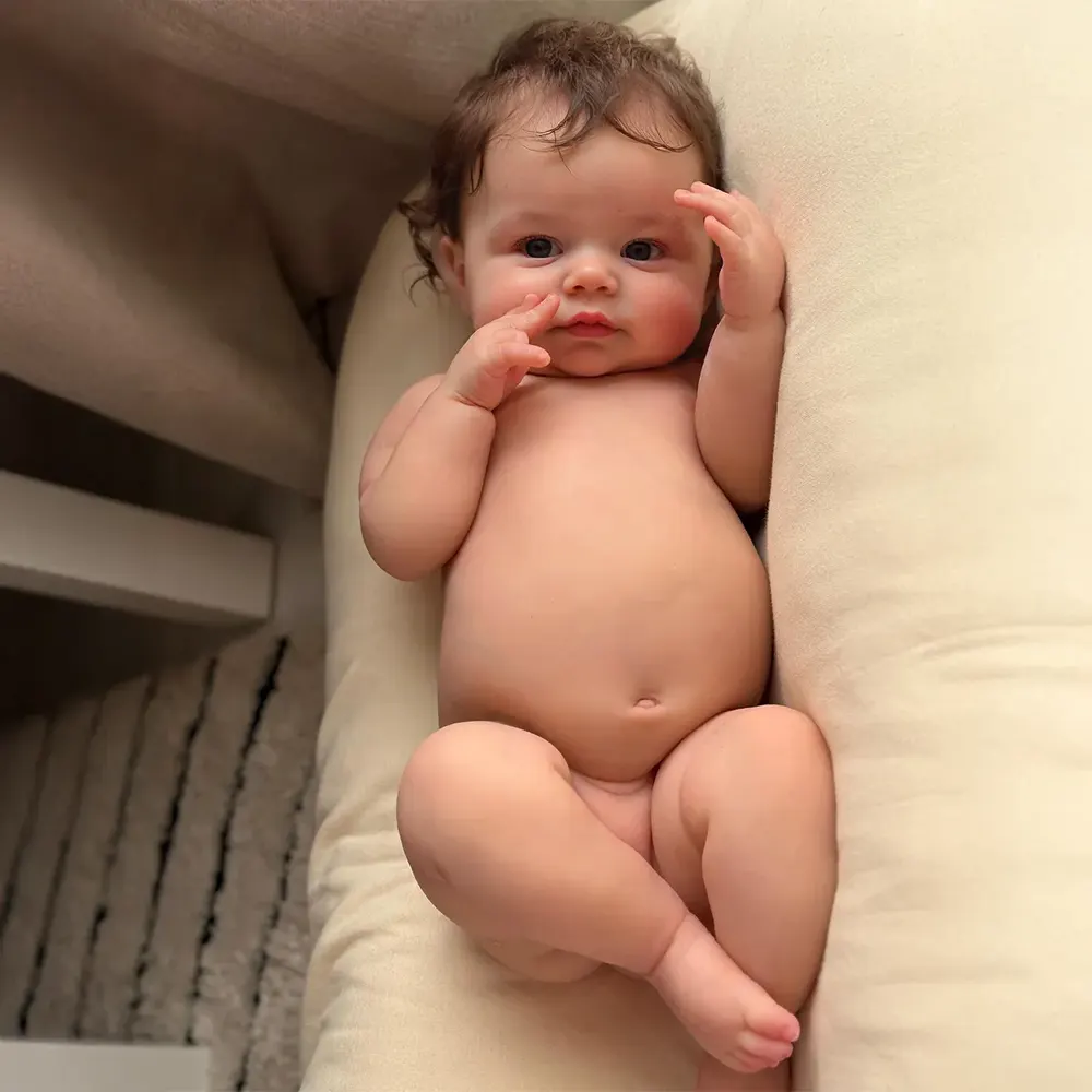 12"/16"/20" Extremely Soft and Flexible Reborn Baby Dolls with Opened Blue Eyes, photograph 3
