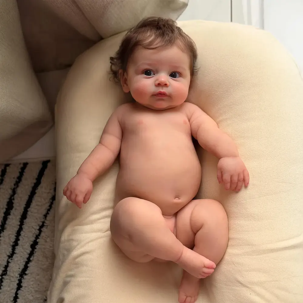 12"/16"/20" Extremely Soft and Flexible Reborn Baby Dolls with Opened Blue Eyes, photograph 4