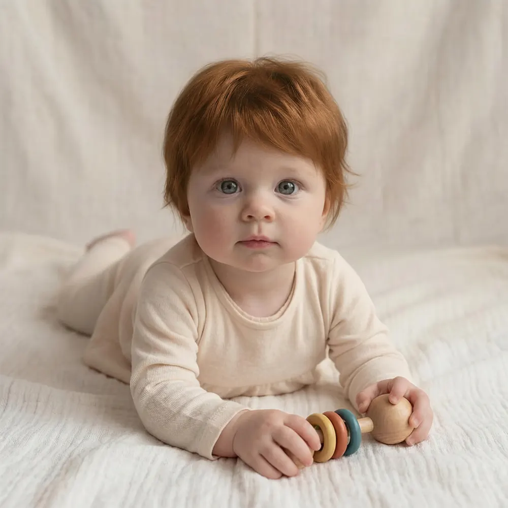 12 & 16 & 20" Silicone Awake Toddler Doll for Boy or Girl with Brown Hair to Share, photograph 2
