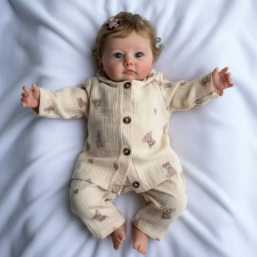 12"/ 16"/ 20" Lifelike Solid Platinum Liquid Reborn Baby Doll with Clear Beautiful, photograph 6