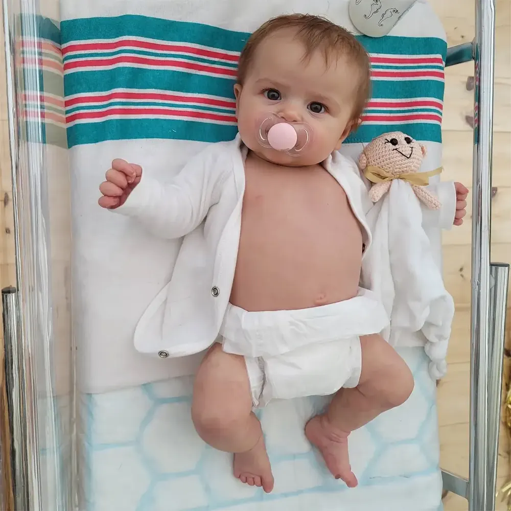 12"/16"/20" Pliable and Elastic Reborn Baby Doll with Full Body Solid Silicone, photograph 3