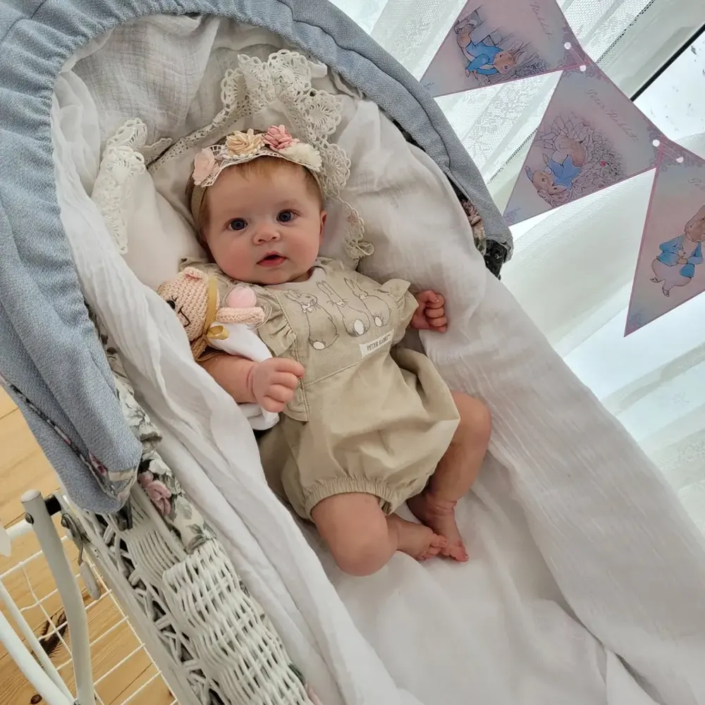 12"/16"/20" Reborn Baby Doll with Solid Silicone and Lifelike Hand-Rooted Hair, photograph 4