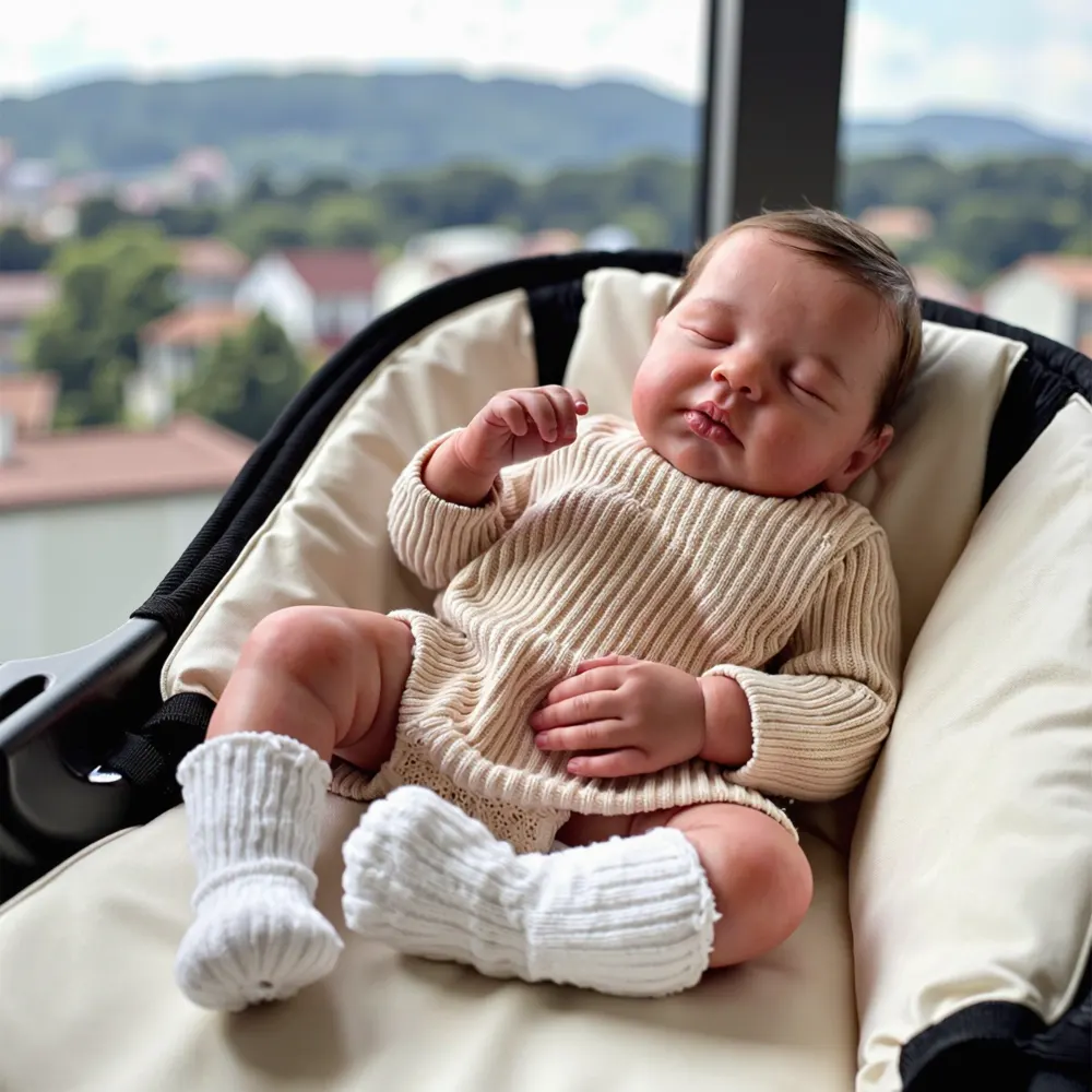 12"&16" Clement Full Body Silicone Bendable Reborn Baby Girl or Boy Dolls, photograph 4