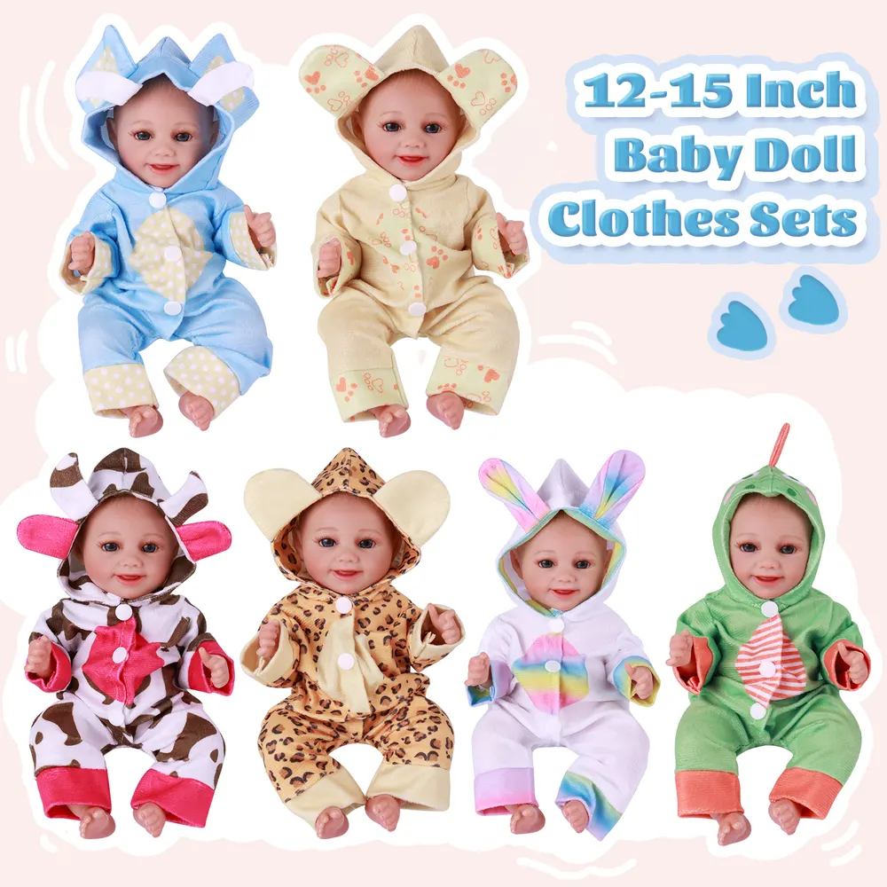 12"-16" Cute Animal Coat Costume 6-Pieces Set Clothing Accessories, photograph 2