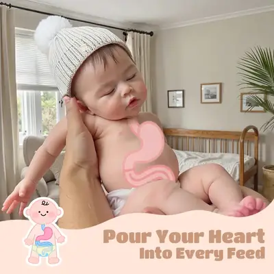 12"/16" Drink and Wet Reborn Silicone Baby Girl in Newborn Age with Real Skin Touch