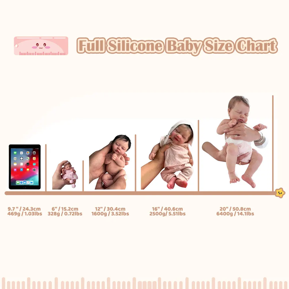 12"/16" Flexible Full Body Liquid Silicone Infant Realistic Baby Boy or Girl Bimada, photograph 4