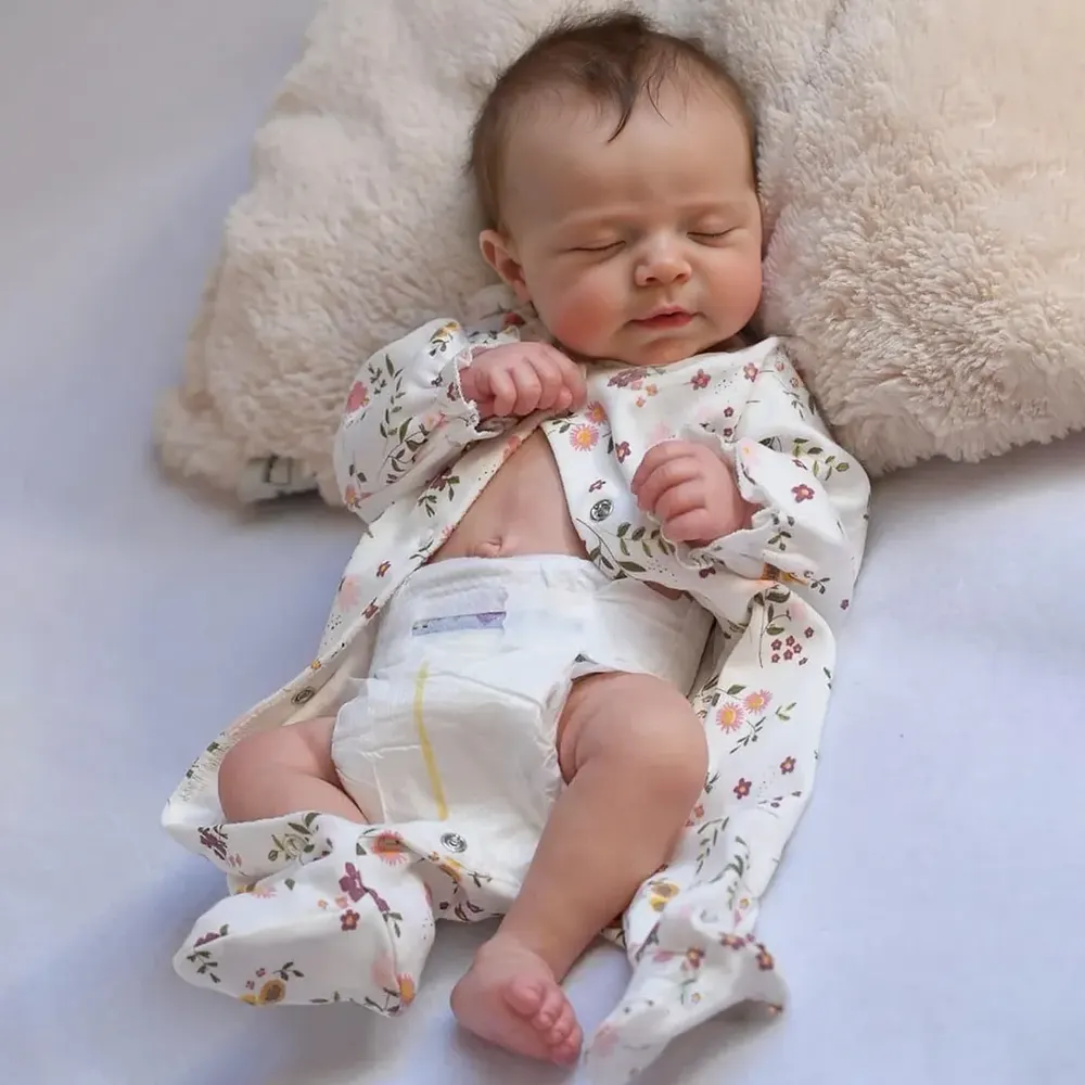 12"&16" Flexible Full Body Platinum Silicone Baby Bendable Reborn Doll Boy, photograph 4