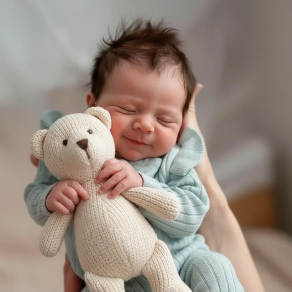 12" & 16" Flexible Full Body Silicone Reborn Newborn Sleeping Baby Doll Boy, photograph 6