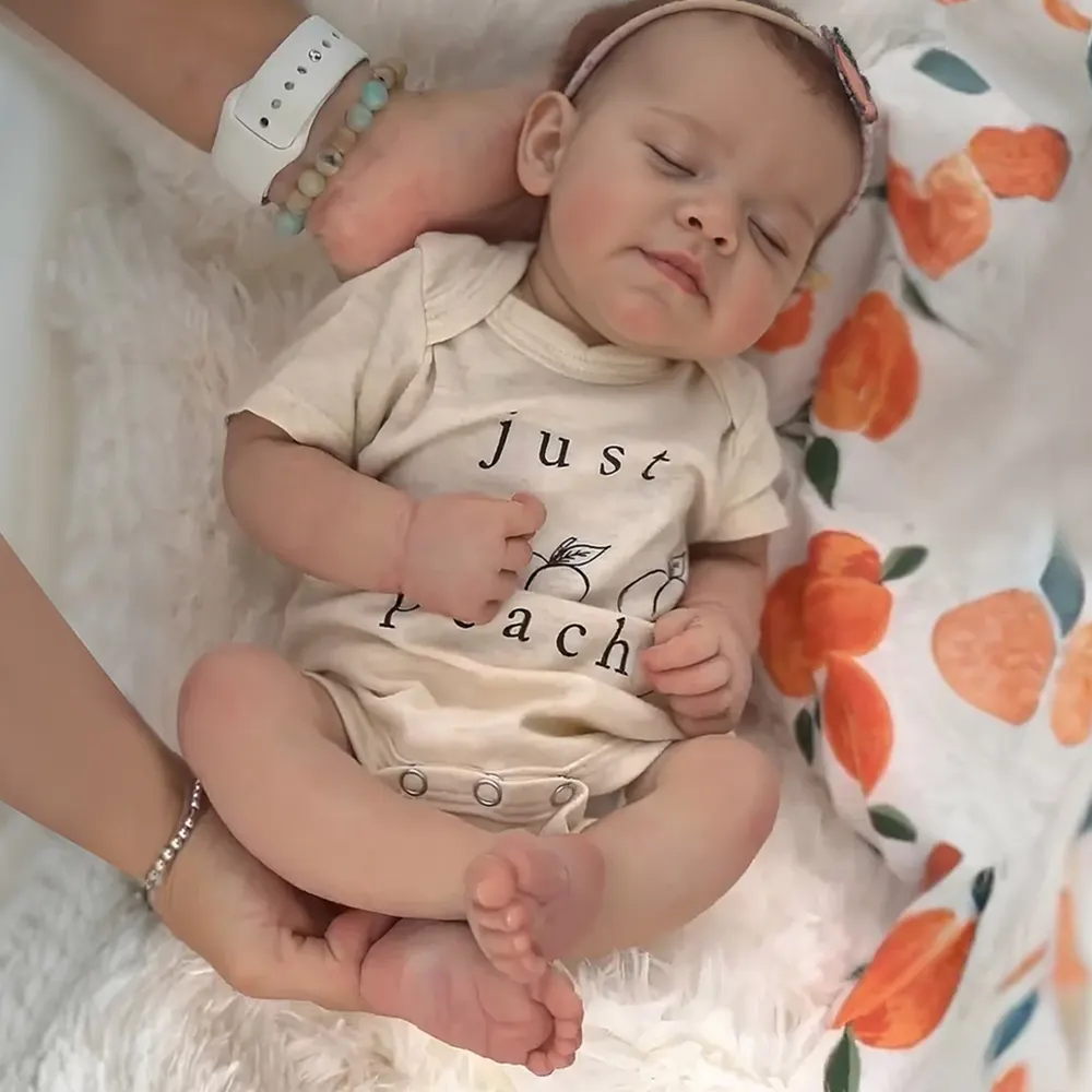 12" & 16" Flexible Full Body Silicone Reborn Newborn Sleeping Baby Doll Boy, photograph 5