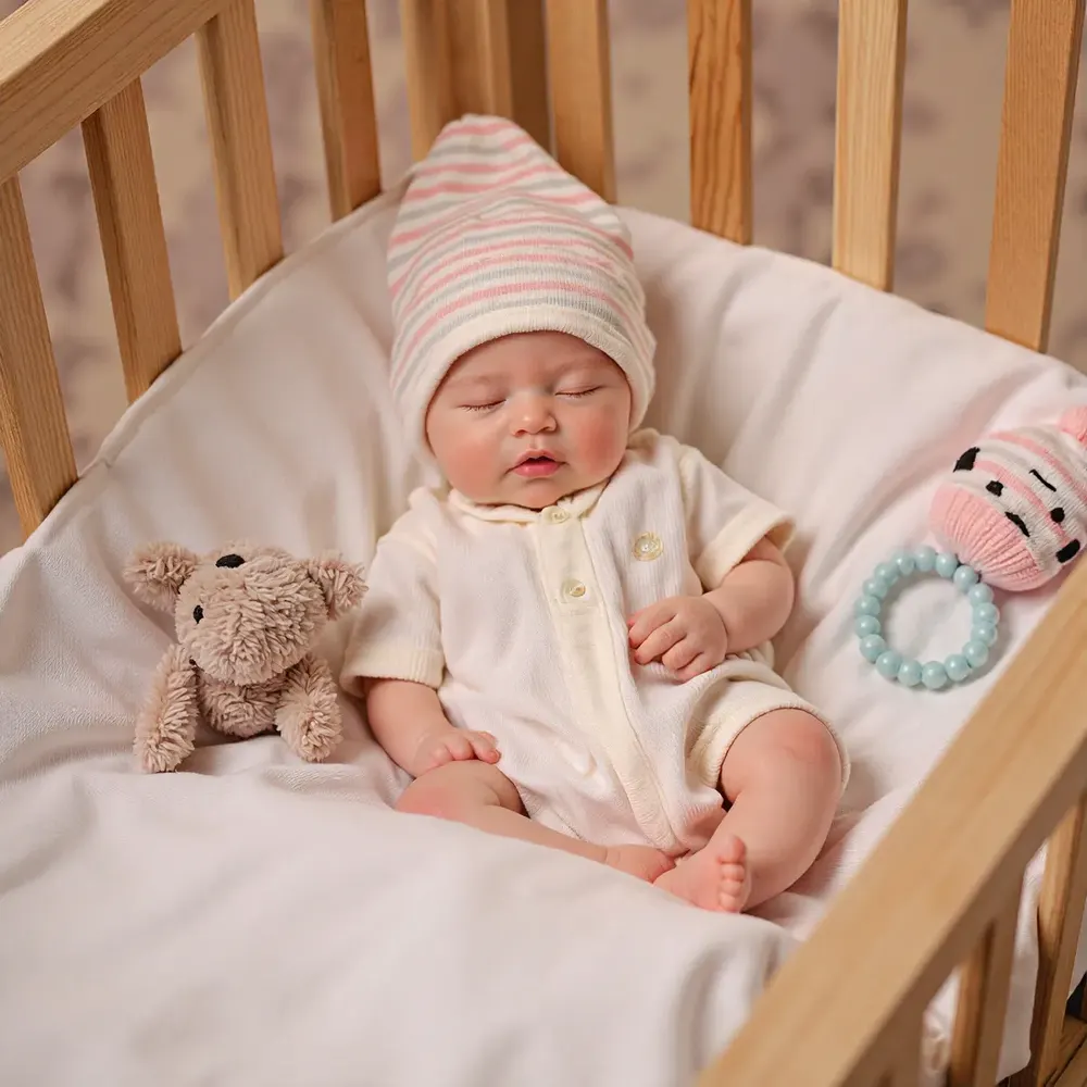 12"&16" Flexible Full Silicone Realistic Baby, Soft Newborn Sleeping Baby Doll Boy, photograph 2