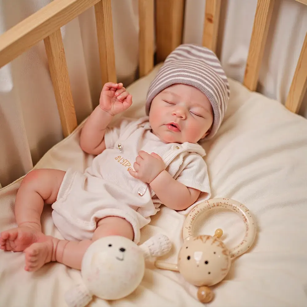 12"&16" Flexible Full Silicone Realistic Baby, Soft Newborn Sleeping Baby Doll Boy, photograph 3