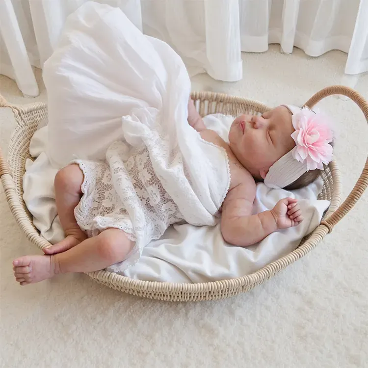 12"&16" Flexible Waterproof Full Solid Silicone Real Baby Feeling Reborn Newborn, photograph 4