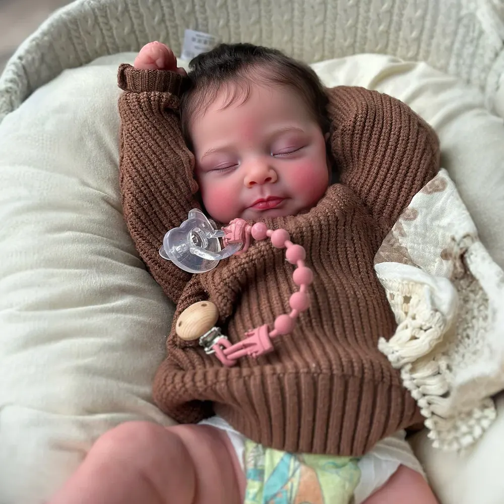 12"&16" Full Body Silicone Bendable Reborn Baby Boy or Girl Dolls Named Dollam