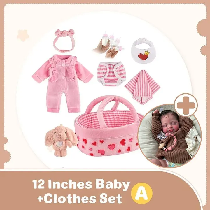 12"&16" Full Body Silicone Bendable Reborn Baby Boy or Girl Dolls Named Dollam, photograph 6
