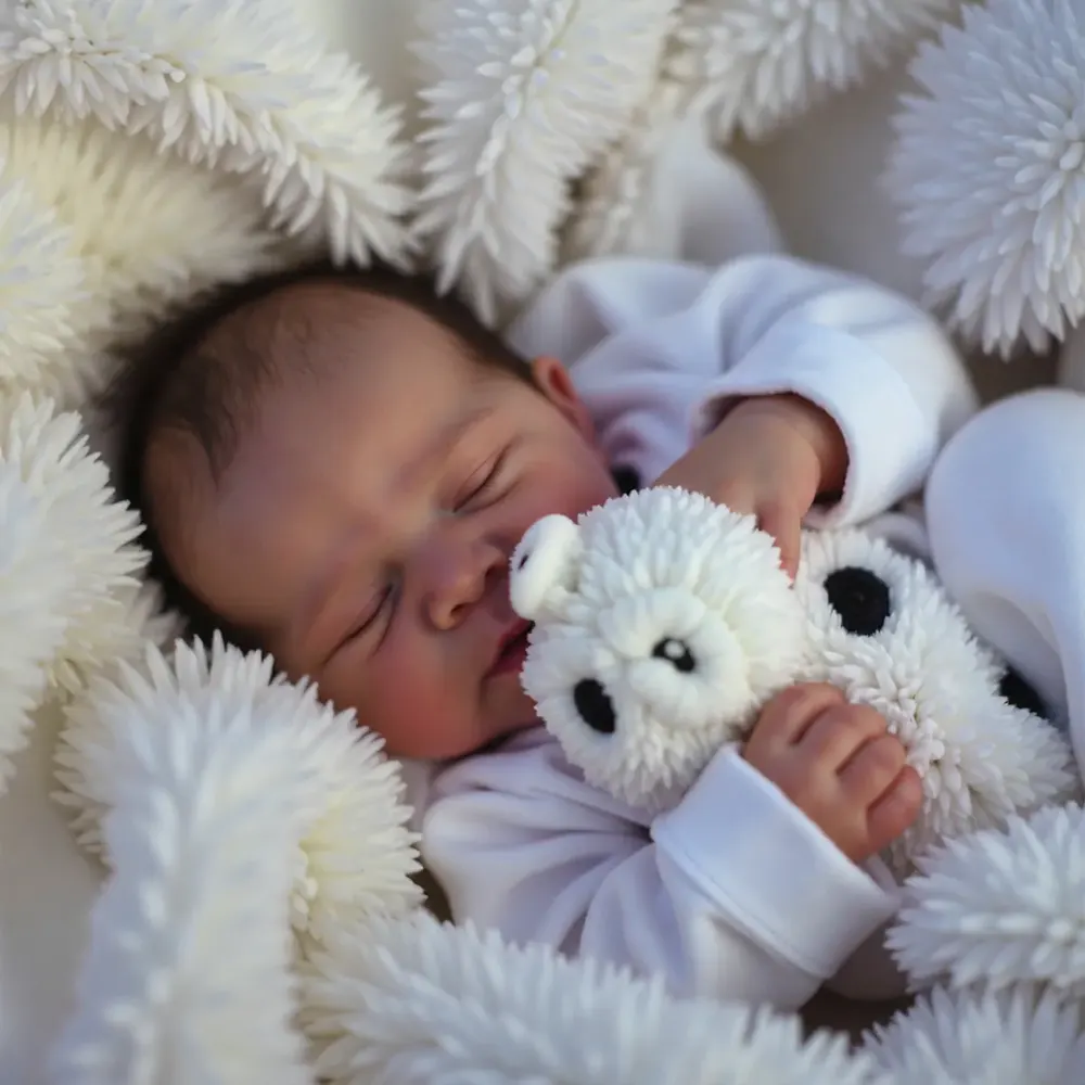 12"&16" Full Body Silicone Bendable Reborn Baby Boy or Girl Dolls Named Qalauin, photograph 4