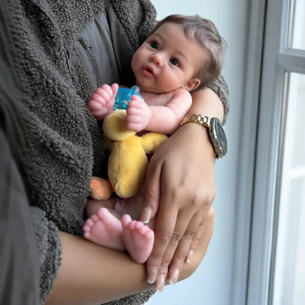 12"/16" Full Body Silicone Reborn Baby Girl with Opened Eyes, photograph 2