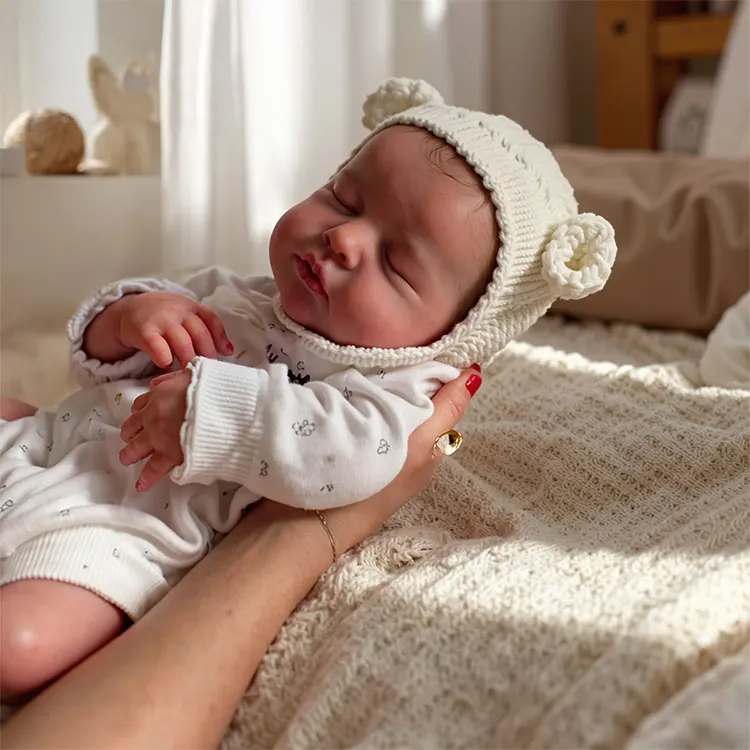 12"&16" Full Liquid Solid Platinum Silicone Baby Doll, photograph 6