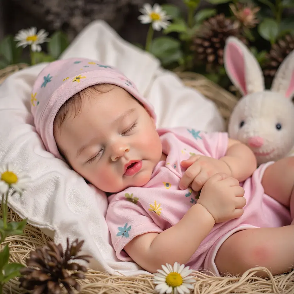 12"&16" Full Platinum Solid Silicone Sleeping Baby Doll Girl or Boy Presin, photograph 4