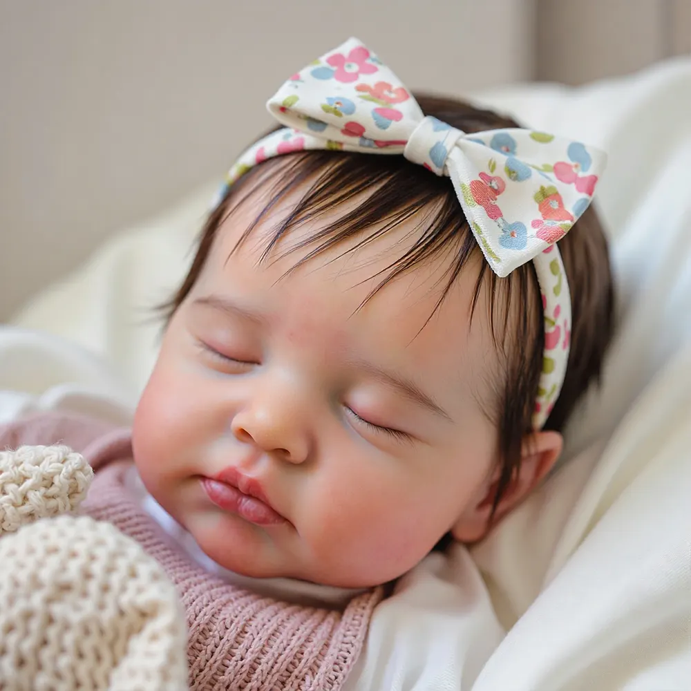 12" & 16" Full Silicone Body Endearing Reborn Baby Doll Girl or Boy with Soft Hair, photograph 3