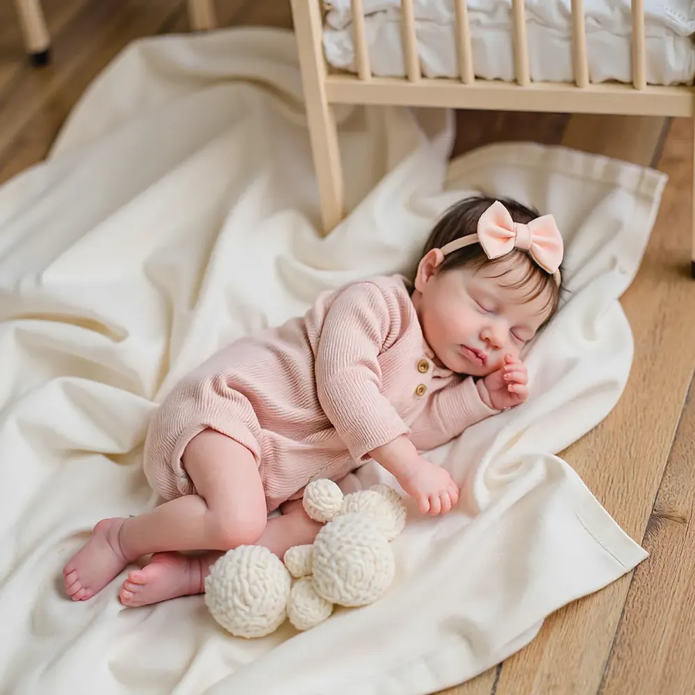 12" & 16" Full Silicone Body Endearing Reborn Baby Doll Girl or Boy with Soft Hair, photograph 6