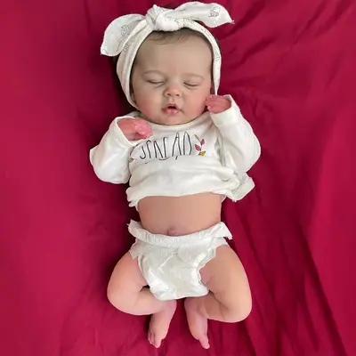 12" & 16" Full Silicone Reborn Baby Doll with Realistic Features and Supple Texture