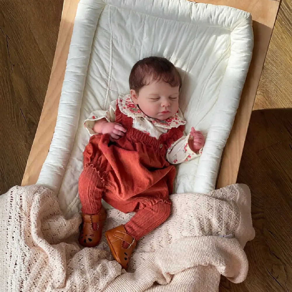 12"/16" Full Silicone Reborn Baby with Hand Rooted Hair, photograph 2