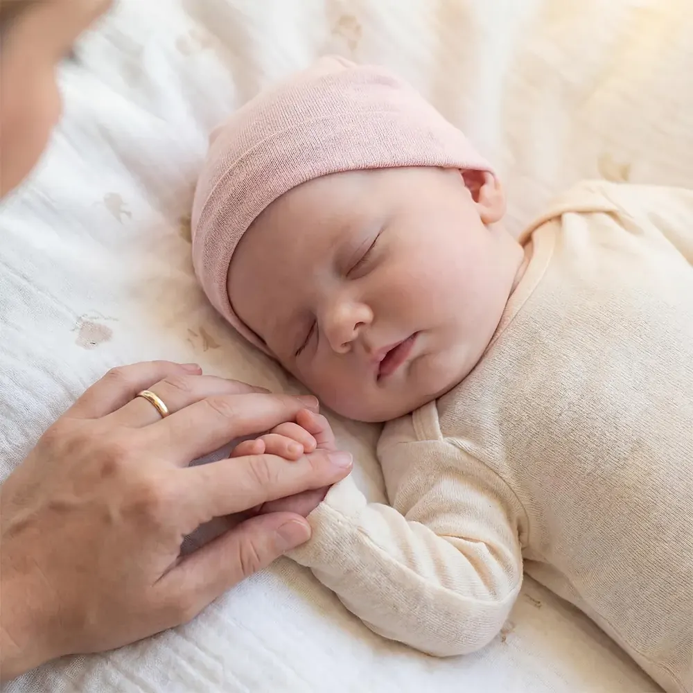 12 & 16" Silicone Newborn Doll Closed Eyes with Rooted Hair Option with a Quiet, photograph 5