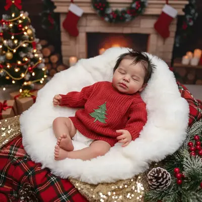 12" & 16" Platinum Solid Silicone Reborn Baby Doll with Velvety Soft Touch