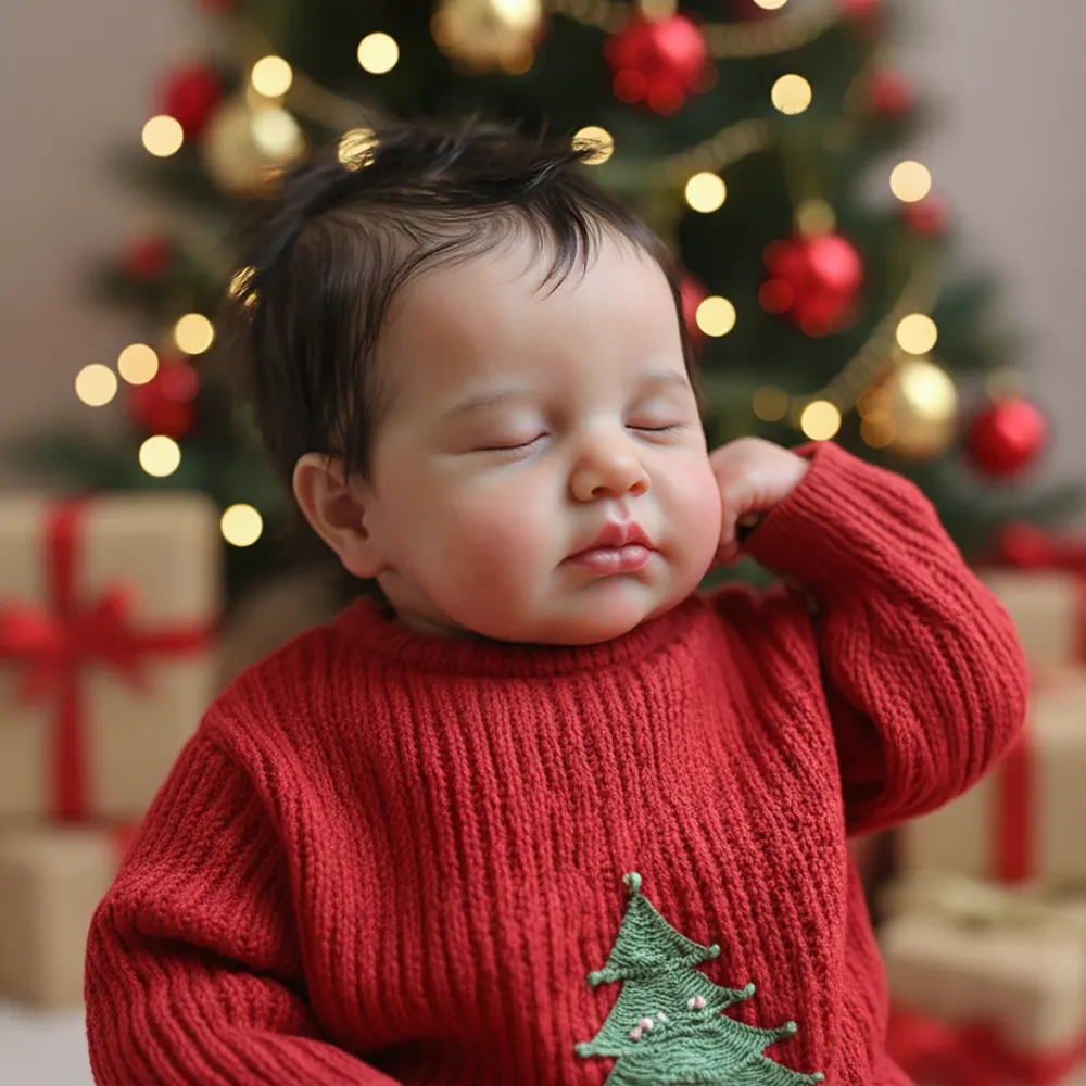 12" & 16" Platinum Solid Silicone Reborn Baby Doll with Velvety Soft Touch, photograph 2