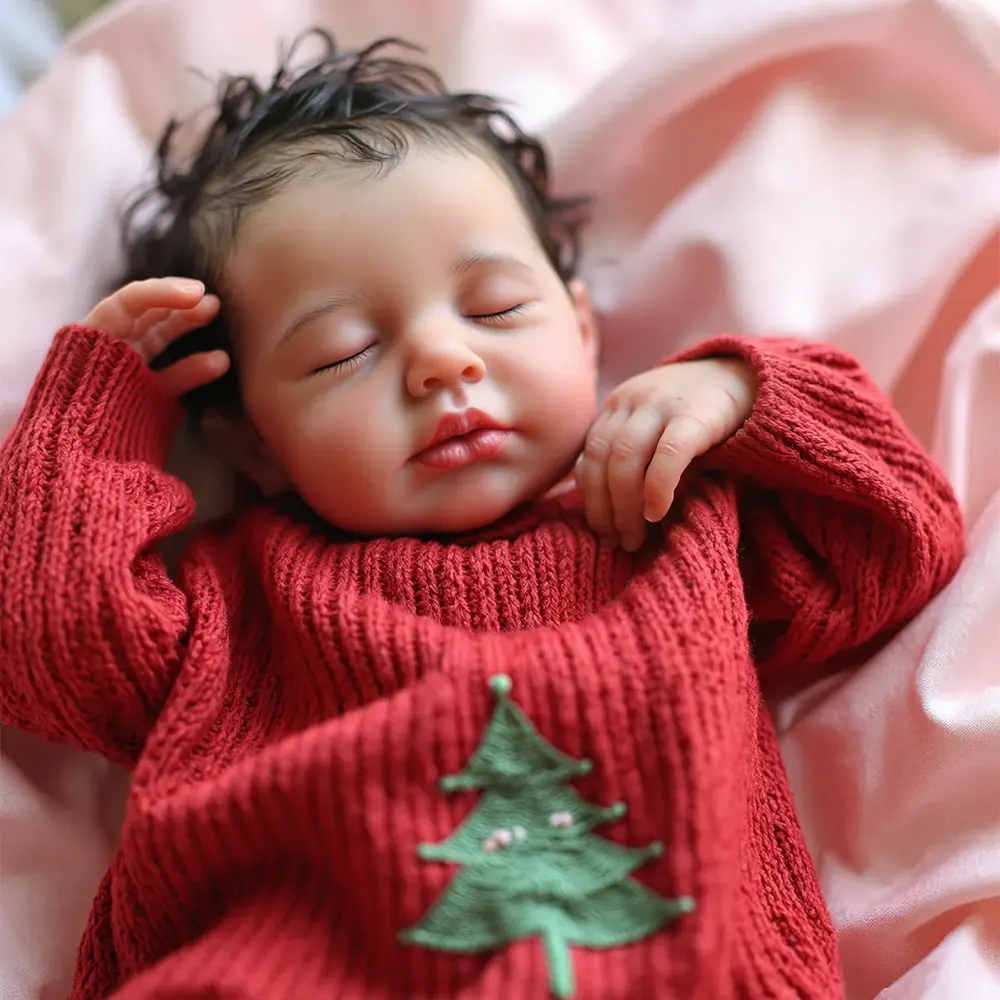 12" & 16" Platinum Solid Silicone Reborn Baby Doll with Velvety Soft Touch, photograph 3