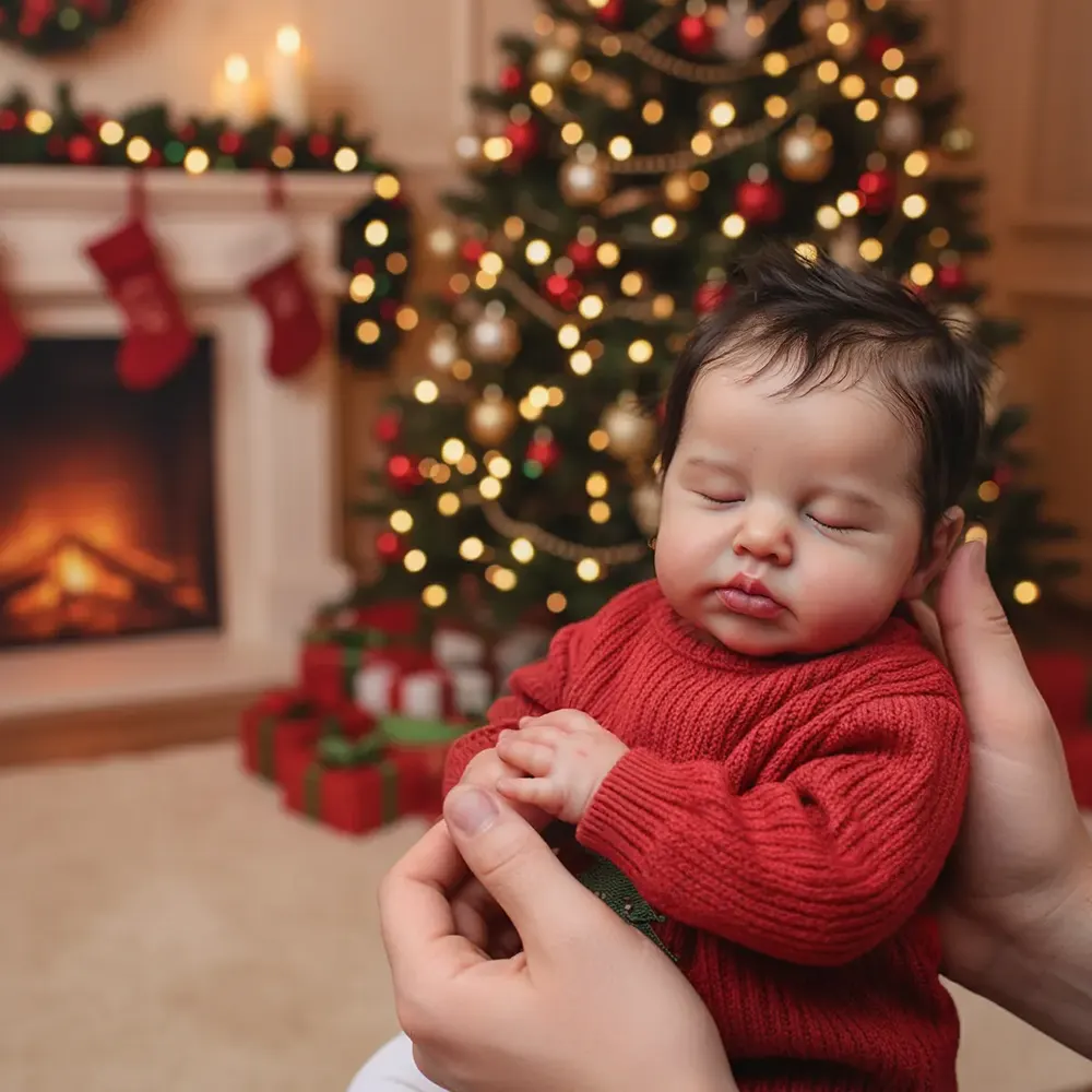 12" & 16" Platinum Solid Silicone Reborn Baby Doll with Velvety Soft Touch, photograph 4
