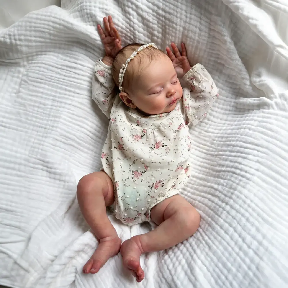 12" & 16" Reborn Baby Doll in Platinum Liquid Silicone Material, photograph 2