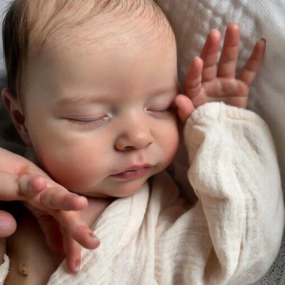 12" & 16" Reborn Baby Doll in Platinum Liquid Silicone Material, photograph 3