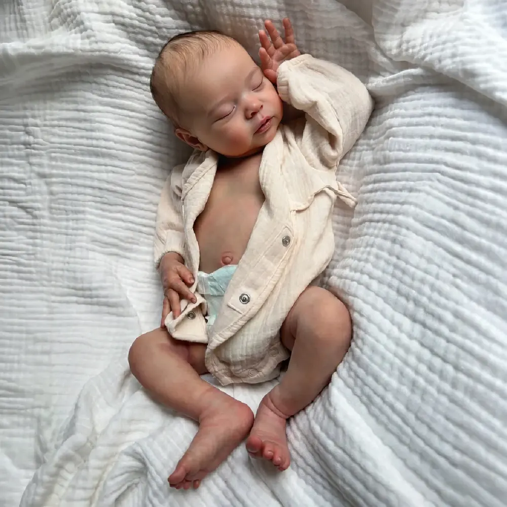 12" & 16" Reborn Baby Doll in Platinum Liquid Silicone Material, photograph 6