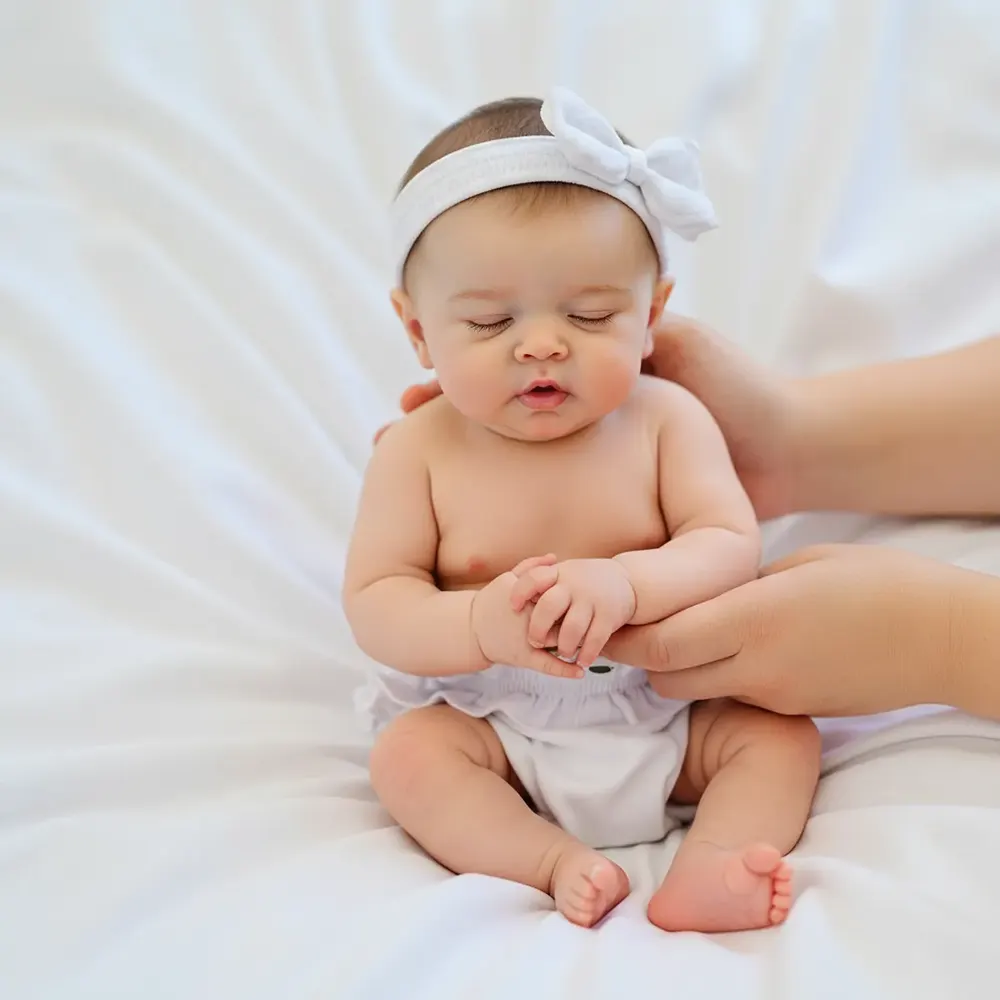 12" & 16" Reborn Baby Doll with Solid Silicone Material and Cuddly Holding Feel, photograph 3
