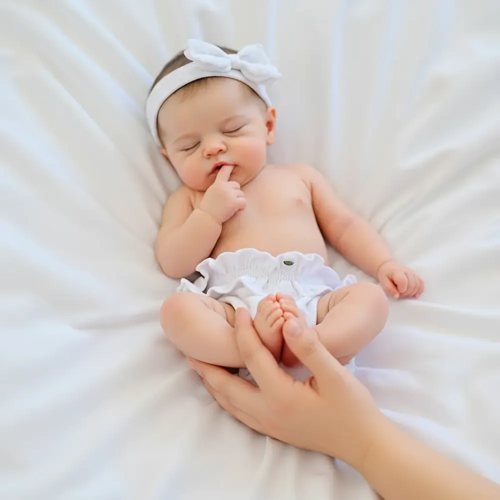 12" & 16" Reborn Baby Doll with Solid Silicone Material and Cuddly Holding Feel, photograph 4