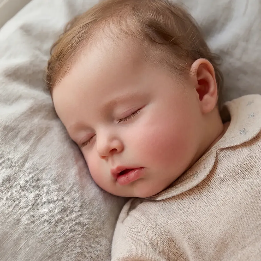 12"/16" Reborn Baby Girl with Plump Face, Newborn Silicone Dolls, photograph 3