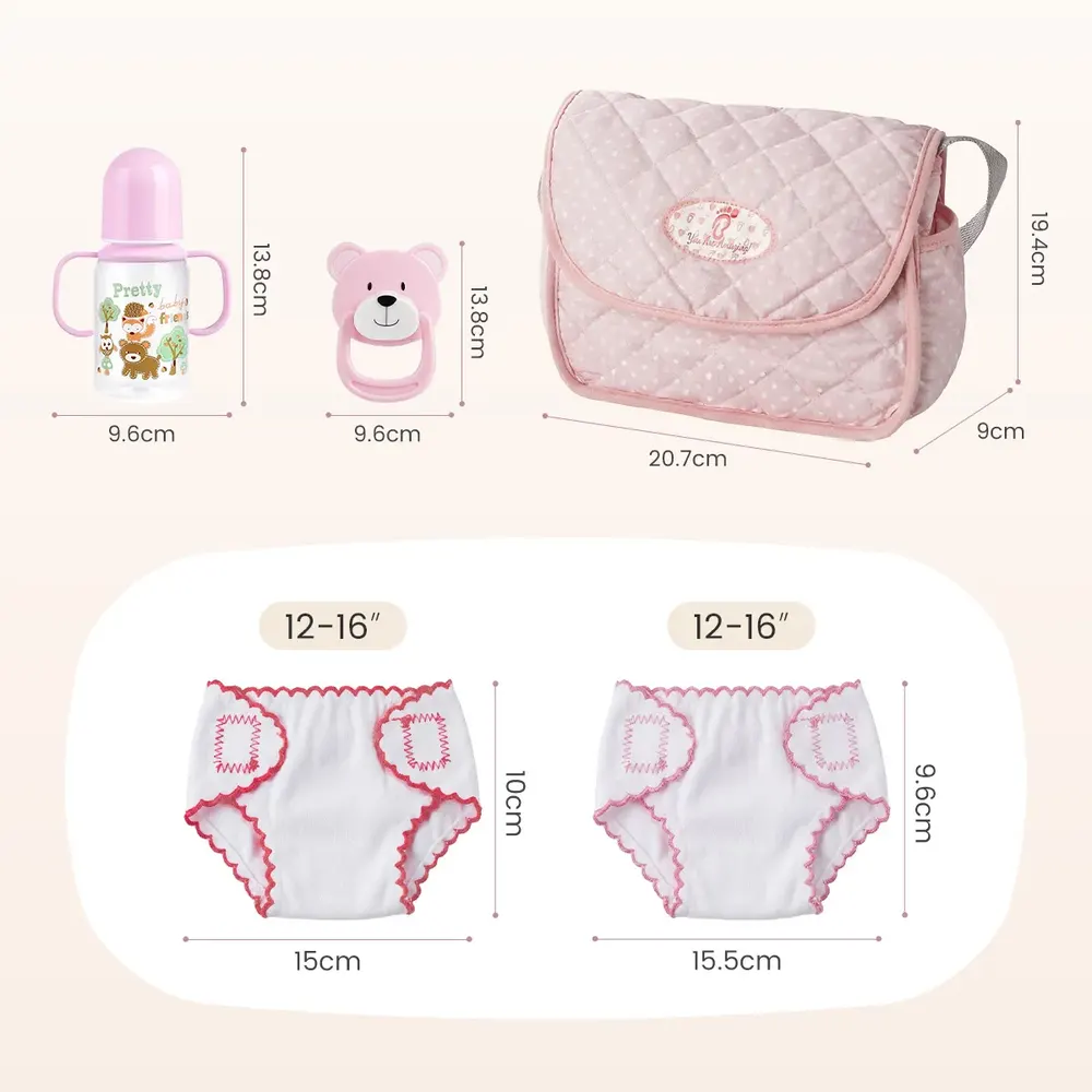12"-16" Reborn Doll Beginner Starter Set 6Pcs, Feeding & Care Accessories, photograph 4