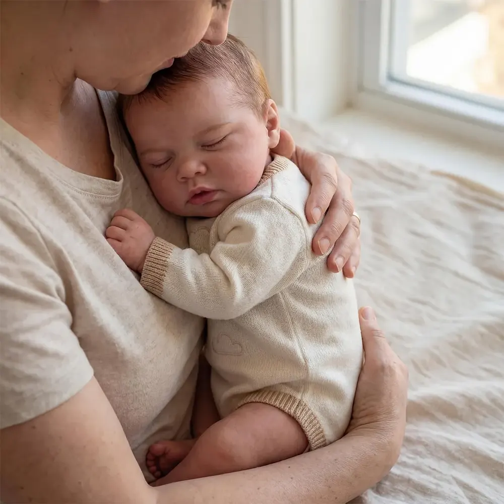 12"/16" Silicone Dolls with Washable Body, Newborn Baby with Real Soft Skin Touch, photograph 4