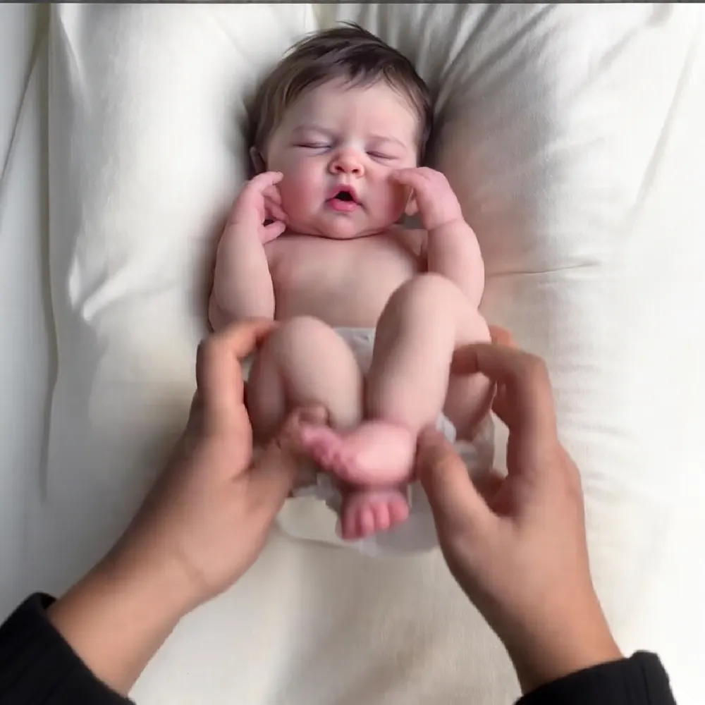 12" & 16" Silicone Reborn Doll with Velvety, Tender Soft Skin