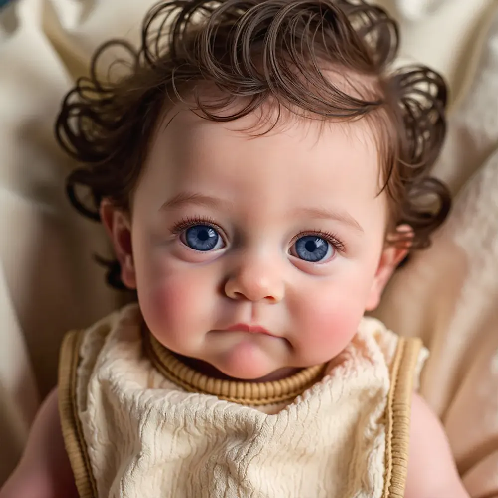 12" & 16" Soft Full Silicone Realistic Baby Doll With Beautiful Blue Eyes, photograph 3