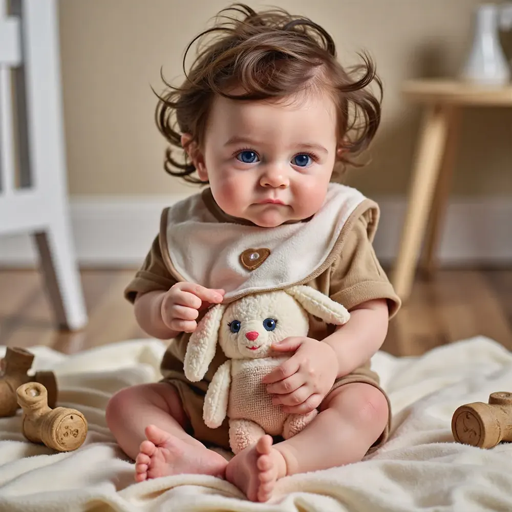 12" & 16" Soft Full Silicone Realistic Baby Doll With Beautiful Blue Eyes, photograph 5