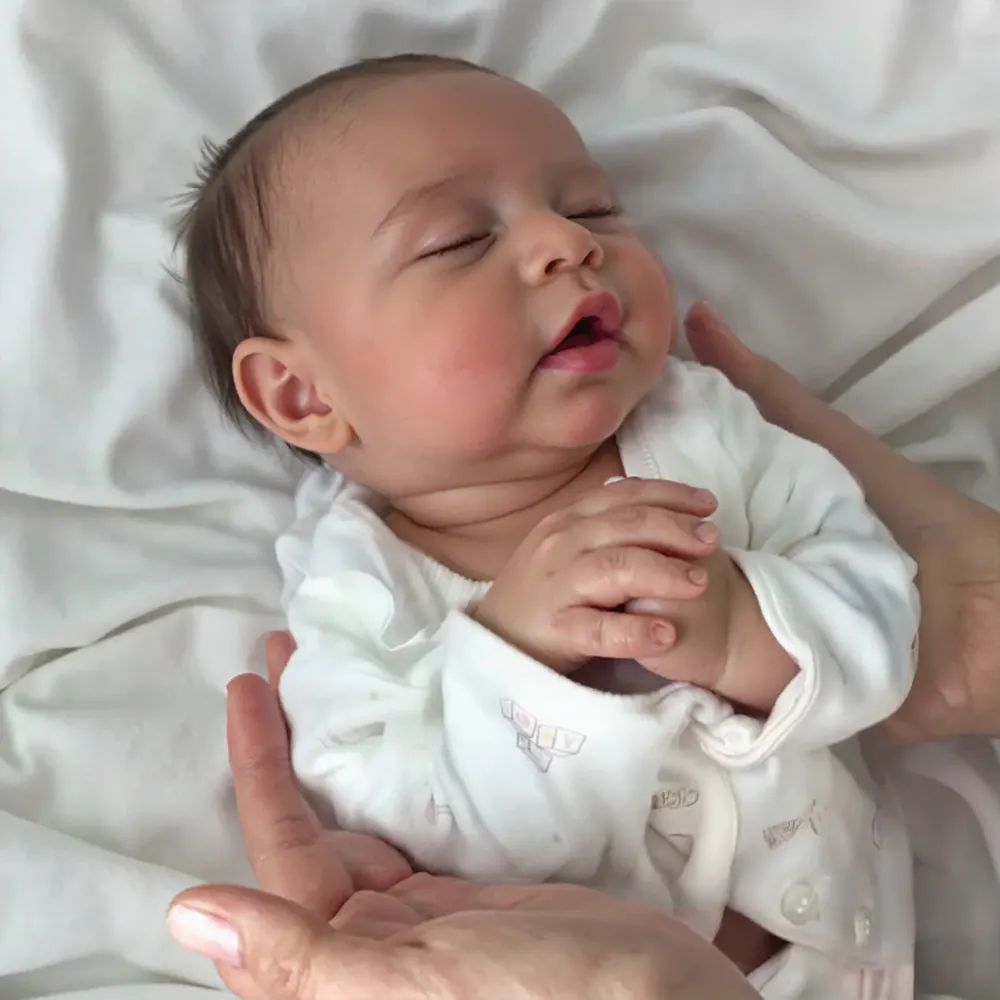 12"&16" Solid Platinum Liquid Reborn Baby Doll Bathable Newborn Girl or Boy Doll