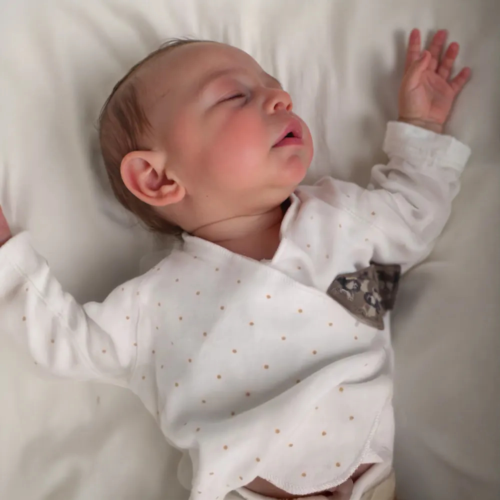 12"&16" Solid Platinum Liquid Reborn Baby Doll Bathable Newborn Girl or Boy Doll, photograph 5