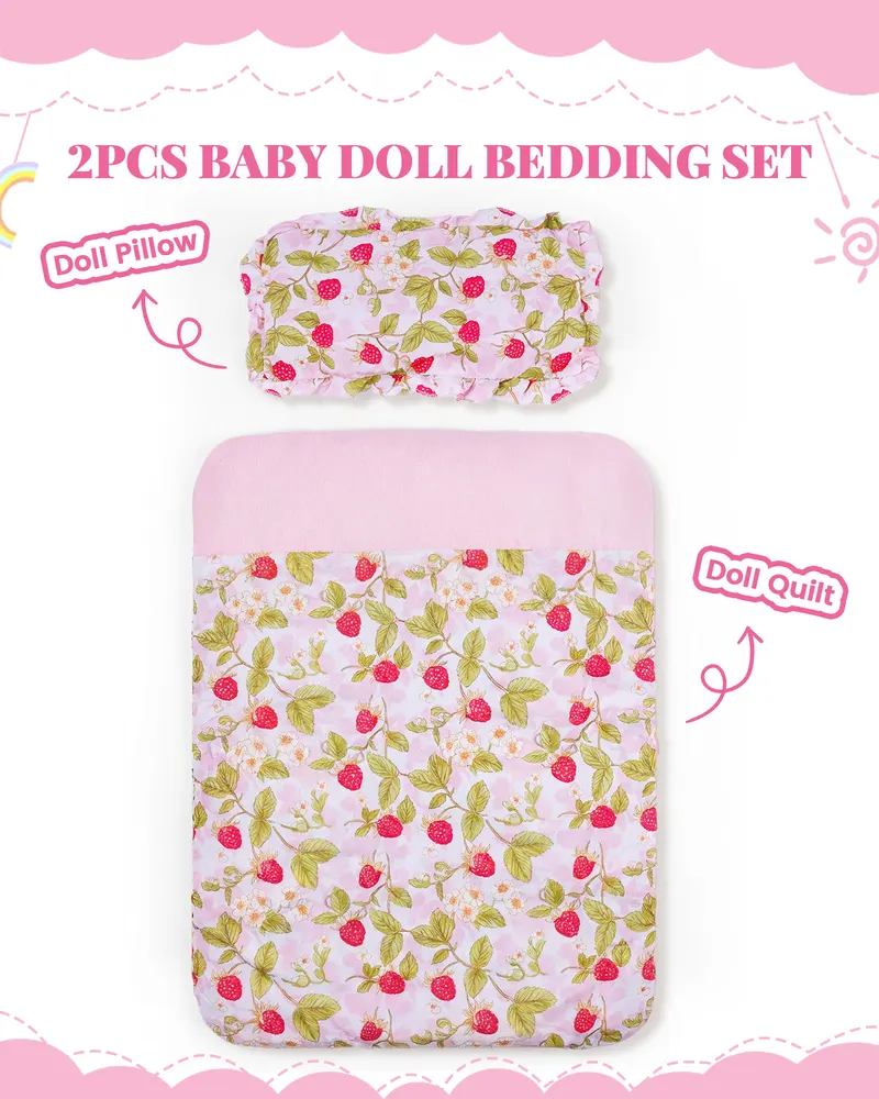 12-17" Reborn Doll Bedding Set 2 PCS Including Duvet and Pillow, photograph 3
