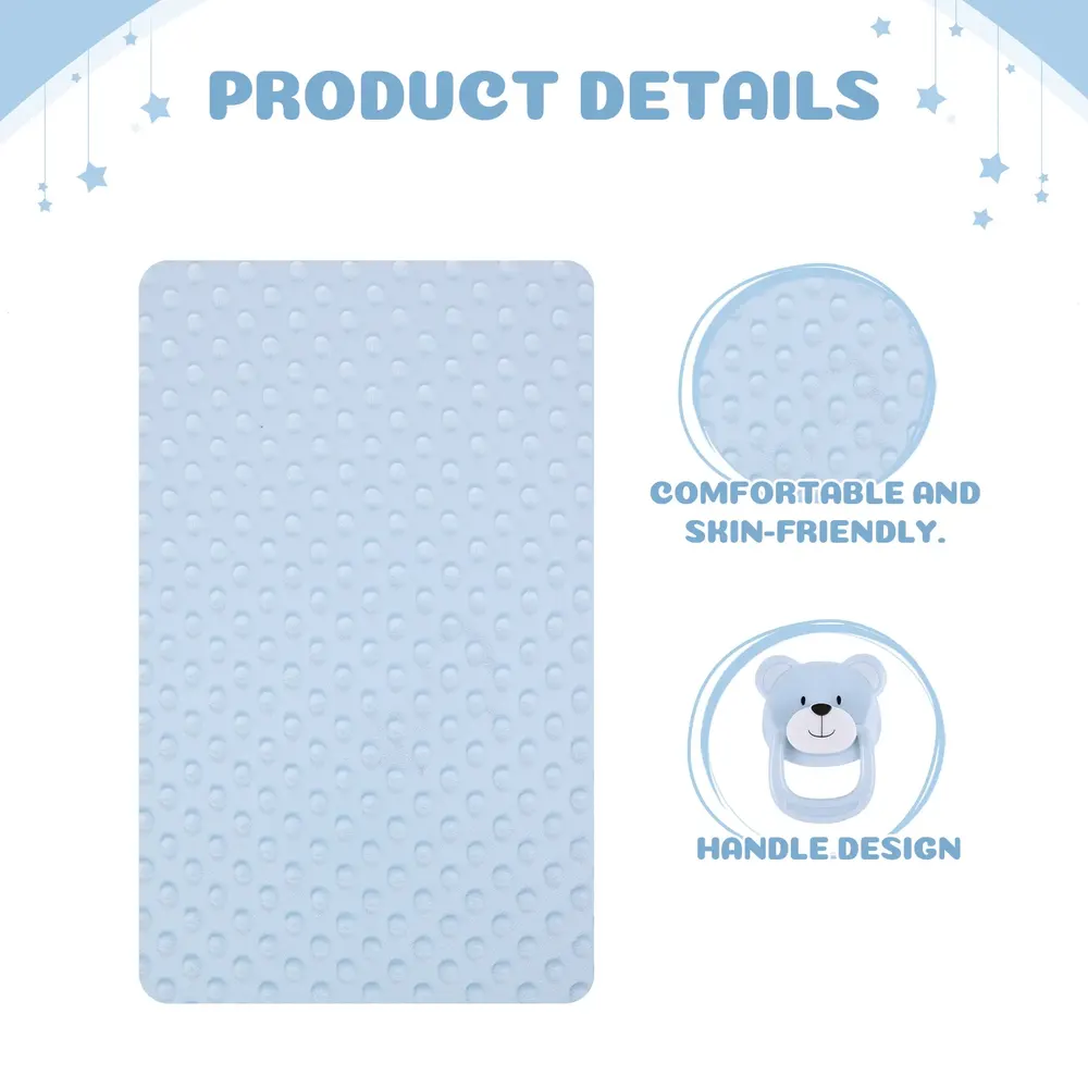 12"-18" Blue & Pink 4 Pcs Reborn Baby Doll Blanket and Pacifier Accessories Set, photograph 2