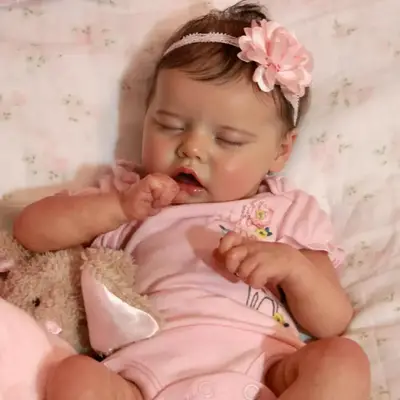 12" & 16" Virginia Fully Squishy Baby Girl, Lifelike & Realistic Handmade Soft